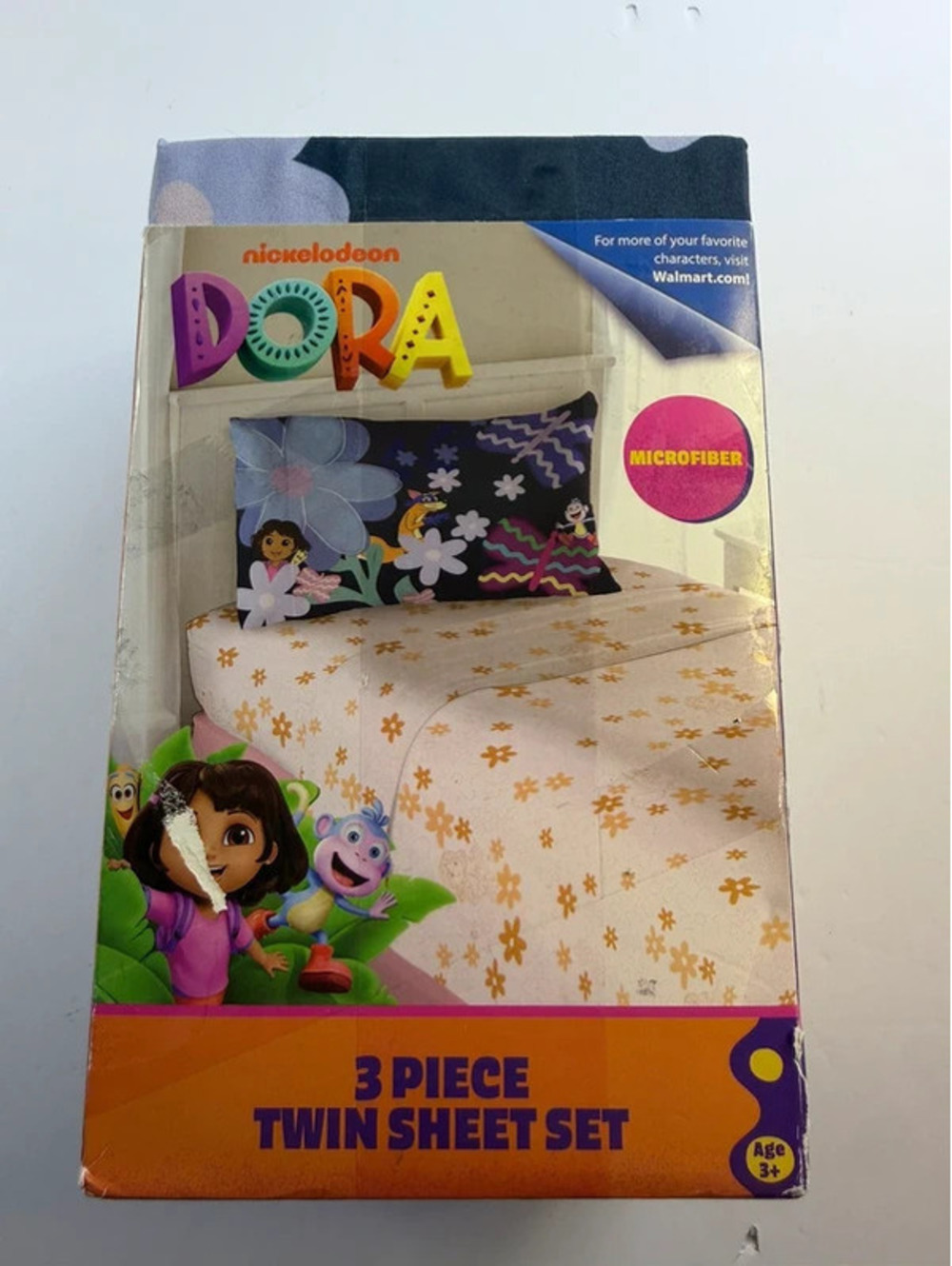 Nickelodeon Dora the Explorer 3 Piece Twin Sheet Set Microfiber New